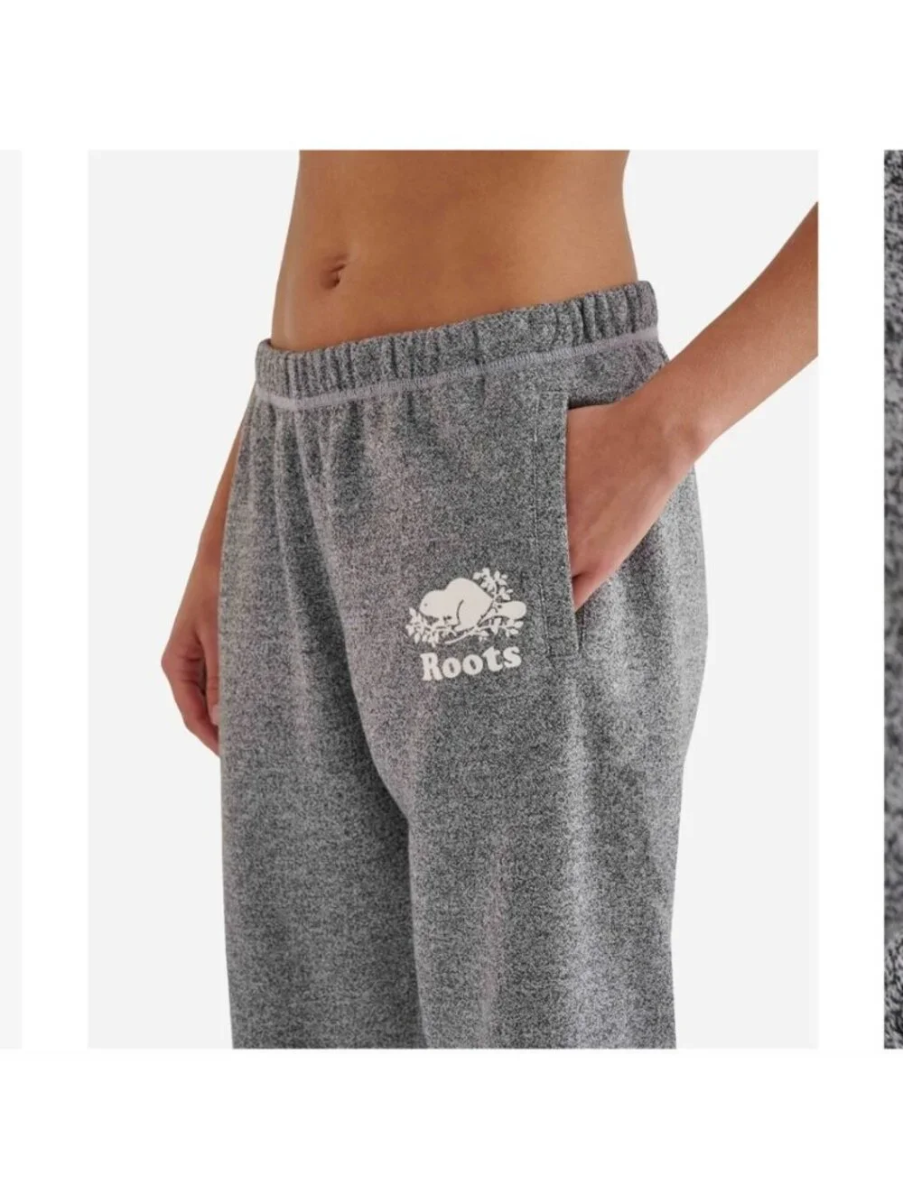 Roots Organic Original Sweatpant Salt And Pepper